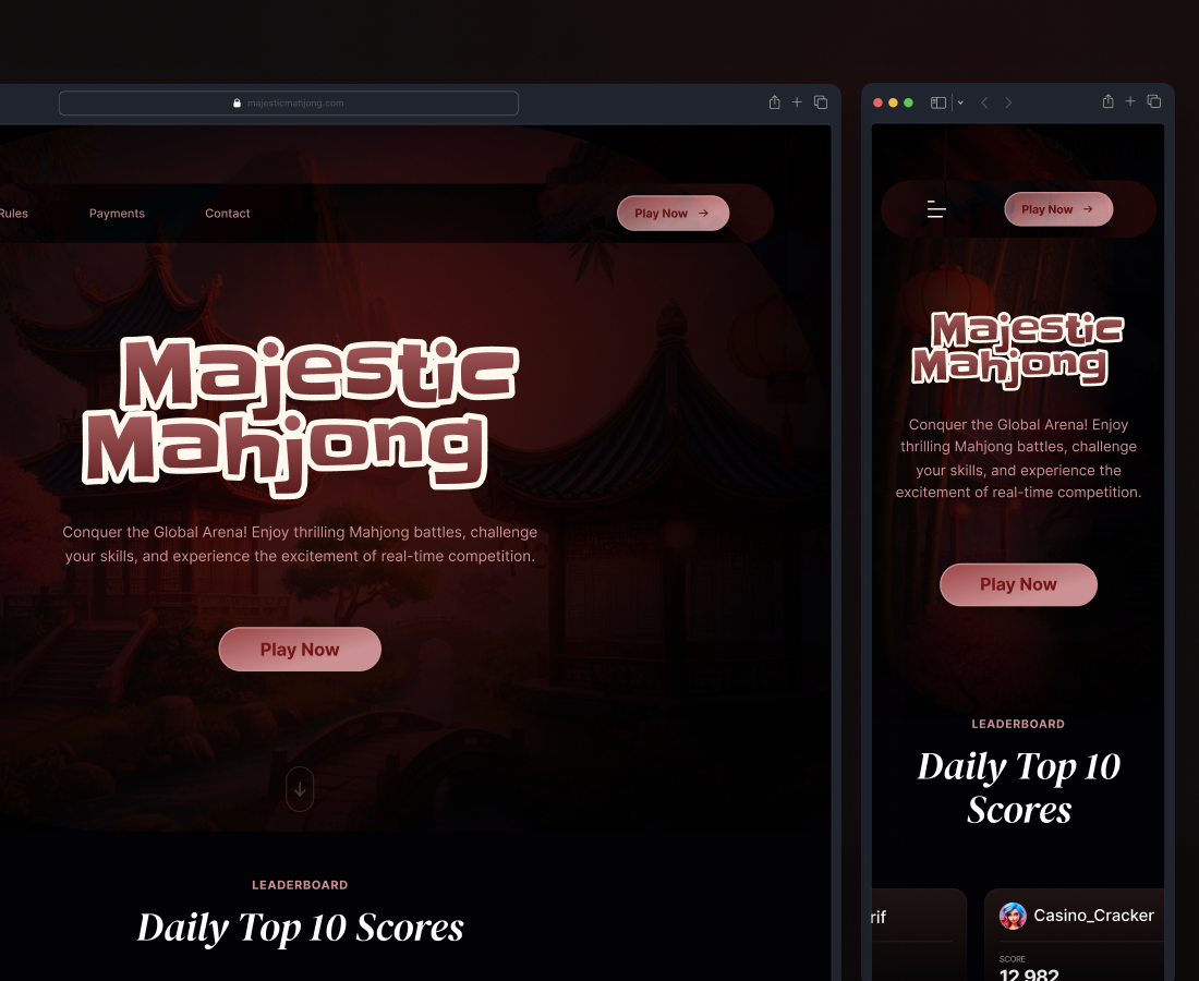 Majestic Mahjong Poker