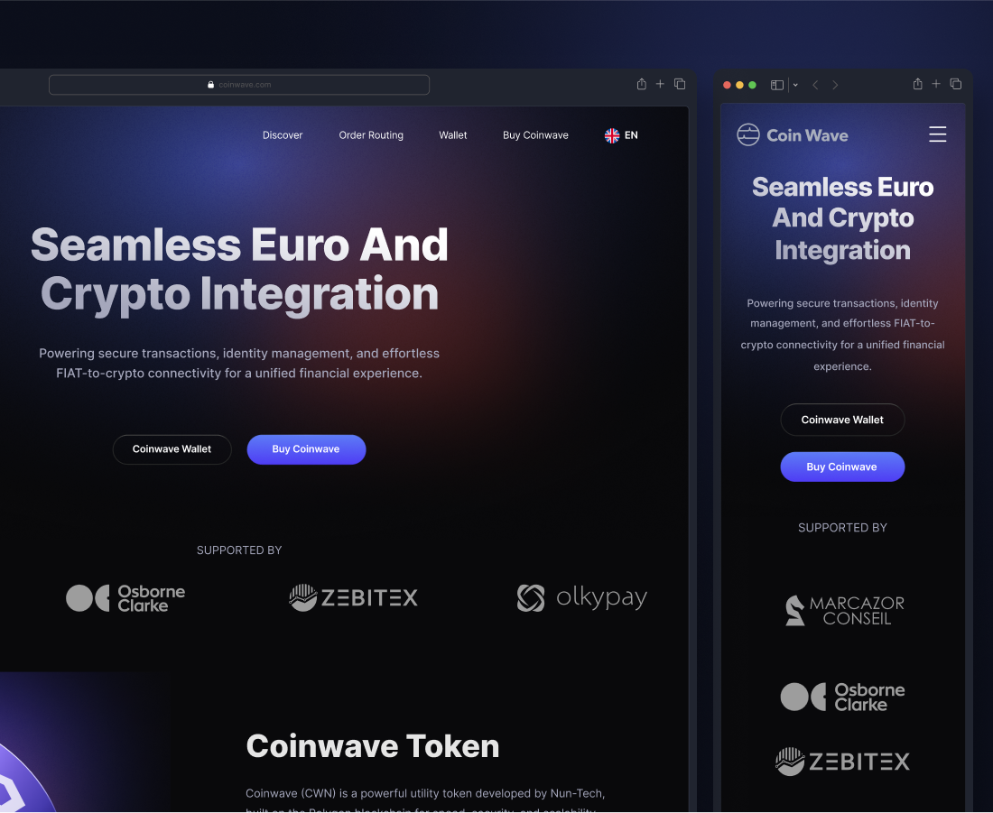 Coinwave Crypto Landing Page