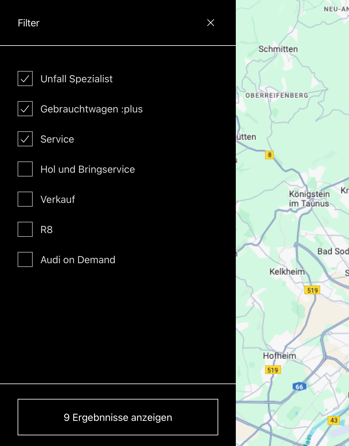 audi search results